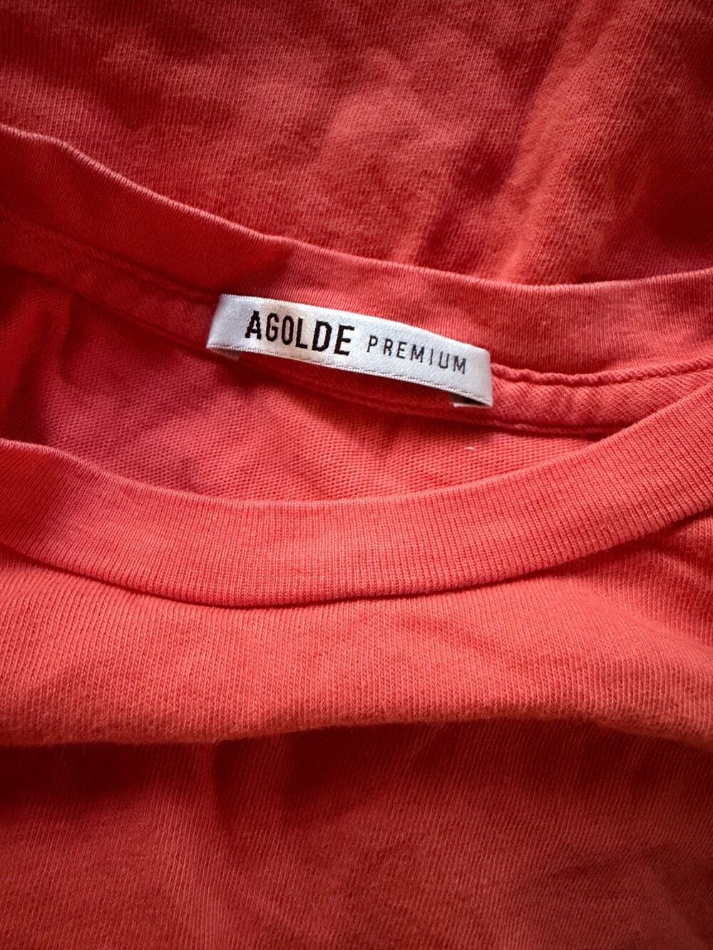 AGOLDE Premium Baby Tee in Size Medium Crop Top 100% Cotton Y2K